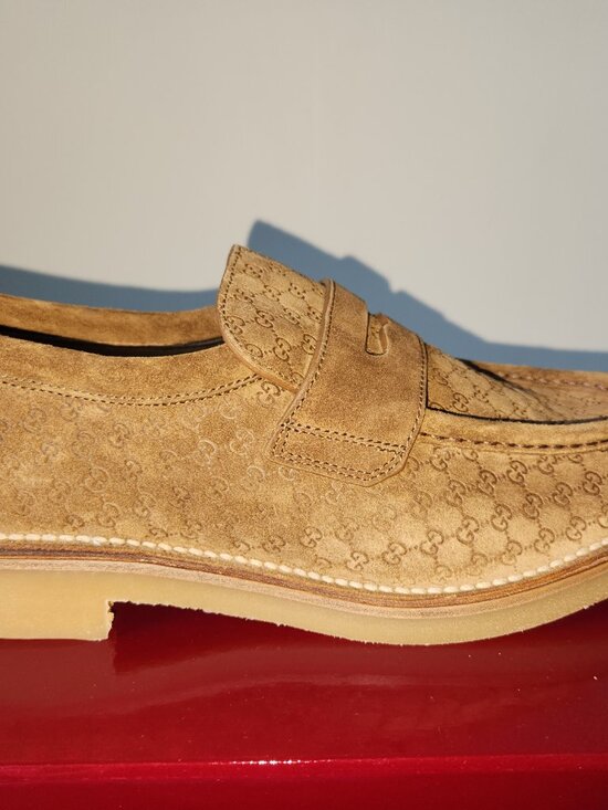 NIB Gucci GG suede loafer with web G 9 US 9.5 main image 6